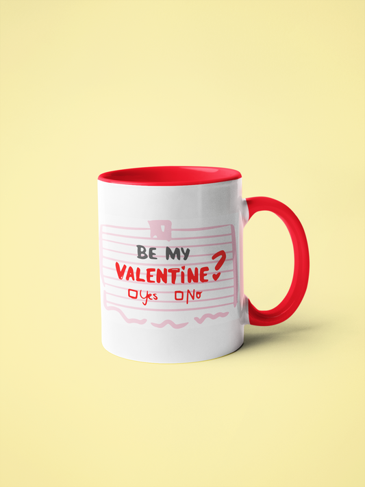 Be my Valentine // Red // Coffee Mug
