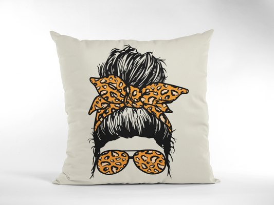 MOM Life // Cheetah Print Pillow