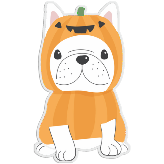 Doggy Pumpkin Sticker