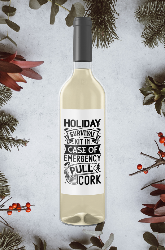 Holiday Survival kit in case of Emergency Pull Cork