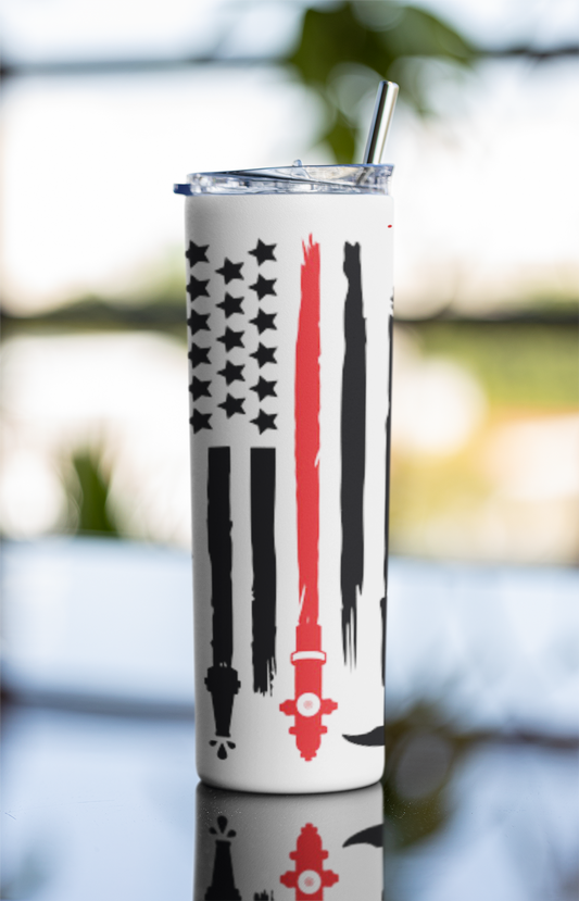 Thin Red Line Firefighter // Tumbler